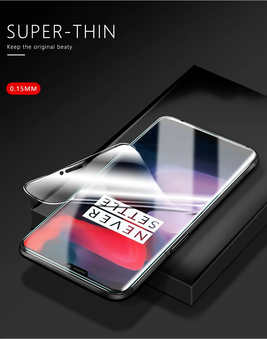 CHYI для oneplus 6 T Силиконовая защита для экрана мягкая 3D пленка для oneplus 5 T автоматический ремонт не закаленная
