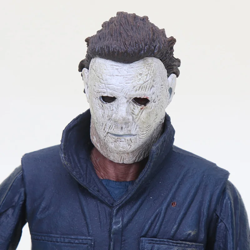 NECA Хэллоуин Ultimate Майкл Майерс фигурки BJD модель игрушечные лошадки со светодиодный подсветкой тыквы 18 см