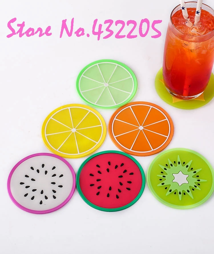 New Fruit Kins Strawberry Cup Mat Placemat Coin Purse Makeup Bag Box Gel Pens Toy Pool Party Festival Favors Supplies Girl Gifts | Дом и сад