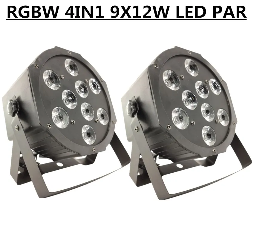 2 шт./9X12 Вт RGBW led Par light dmx512 disco light/led мыть свет профессиональное dj оборудование