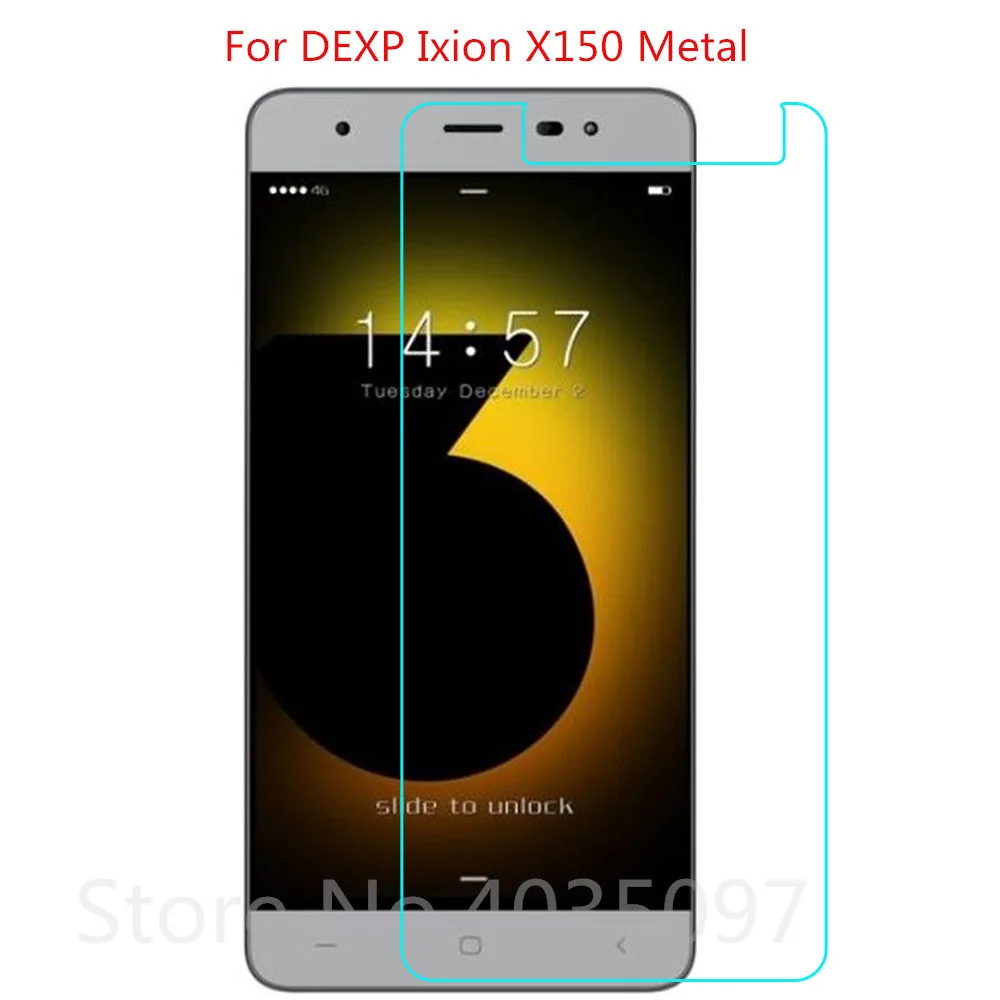2.5D 9H стекло для DEXP Ixion X150 металлическая защита экрана закаленное защитная пленка
