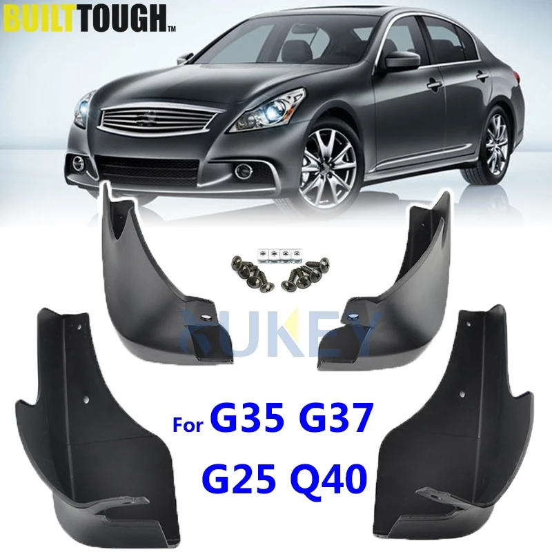 Брызговики автомобильные для Infiniti V36 G25 G35 G37 Q40 2007 2015 клапаном спереди и сзади 2010 2011