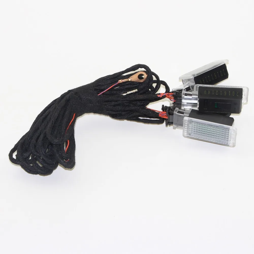 1 комплект светодиодная подсветка для ног OEM VW Golf 6 7 Jetta MK5 MK6 Tiguan Passat B6 5GG 947 409 5GG947409
