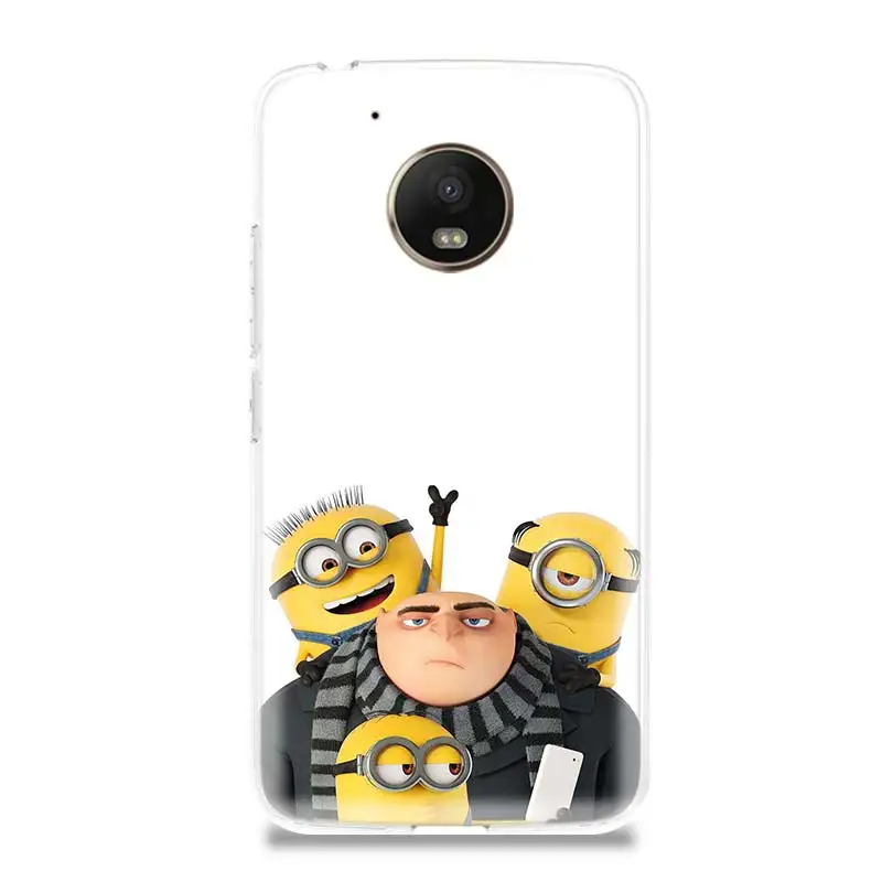 Чехол для телефона с изображением миньонов Gru Agnes Motorola Moto G7 G6 G5S G5 E4 Plus G4 E5 Play X4