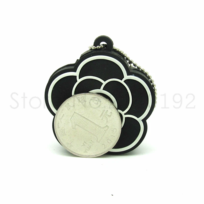 Модный розовый USB флеш-накопитель черный и белый цветок ручка-накопитель