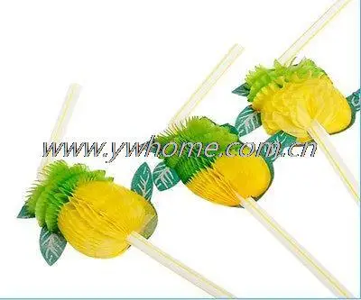 25 шт. Гавайская тема 3D фрукты Летняя Вечеринка красочные Коктейльные напитки