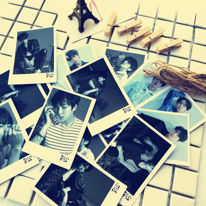 Новый kpop BTS Bangtan мальчики новый альбом дважды GOT7 хочу одна фотография карты ЛОМО 16