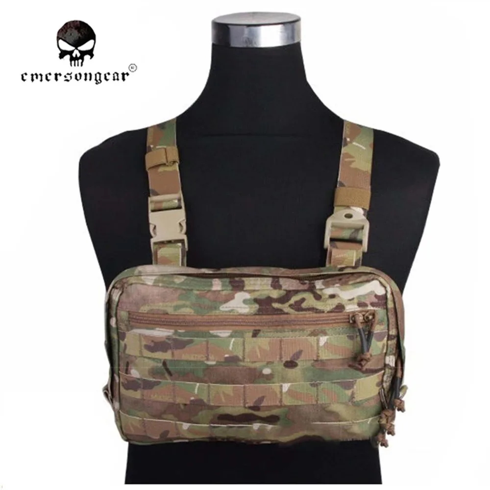 EmersonGear нагрудная сумка Recon Airsoft Боевая тактическая Сумка Molle EM9285|multicam black|multicam