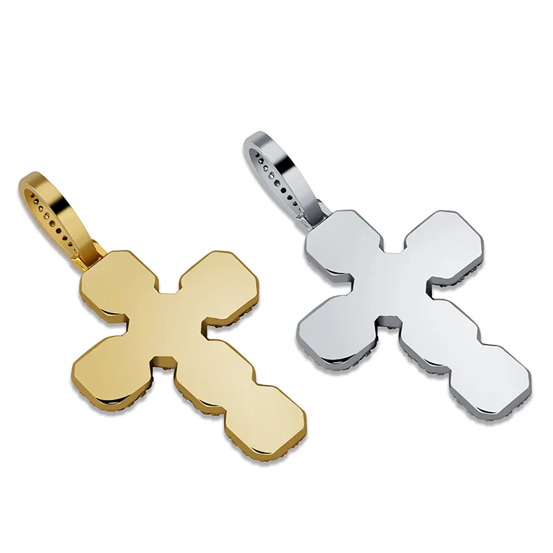 В стиле хип хоп с креплением микро паве квадратный ААА кубического циркония Bling