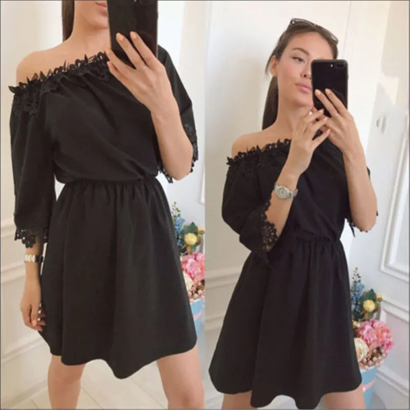 Новый Модный женский летний комбинезон с длинным рукавом и открытыми плечами