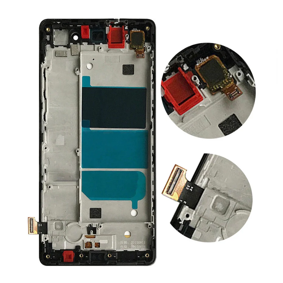 Для Huawei Ascend P8 Lite ЖК дисплей сенсорный экран дигитайзер сборка Замена + рамка ALE L04