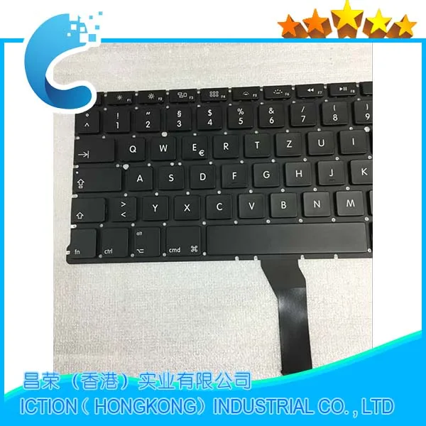 Клавиатура немецкая клавиатура QWERTZ для macbook air 13 дюймов A1369 A1466 GR без подсветки |