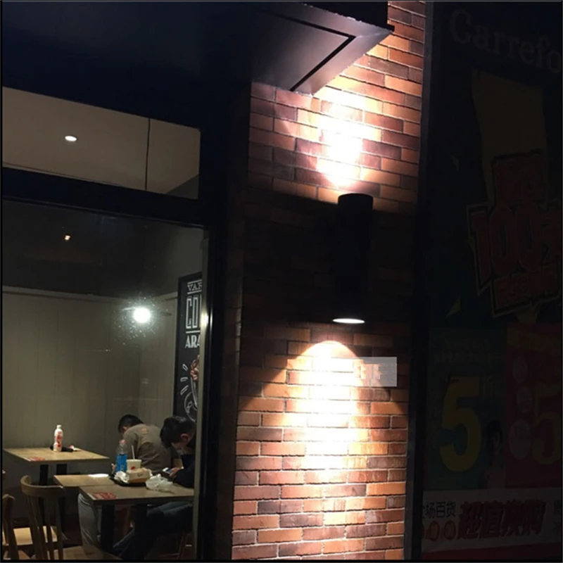 Двухсторонняя цветная наружная настенная Светодиодная лампа для fascade виллы