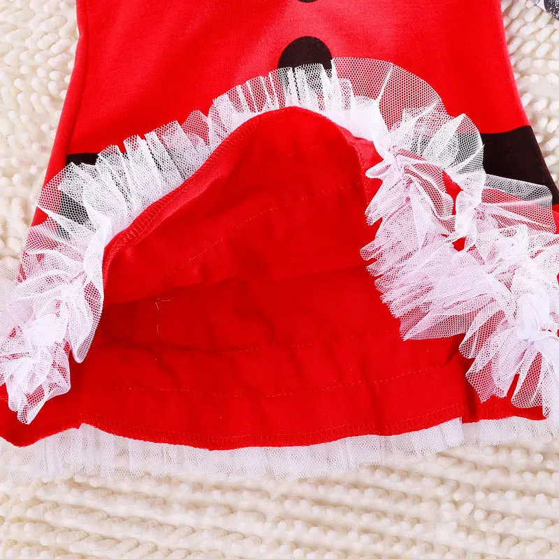 Розничная 2015 красный Chirstmas платья дети девочка кружева ну вечеринку платье