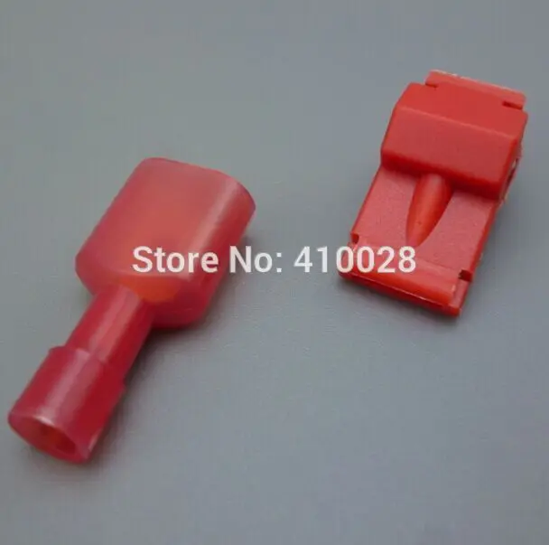 Shhworld (500 комплектов) = 1000 шт. красные 22-18 AWG T-TAPS и мужские провода Коннекторы
