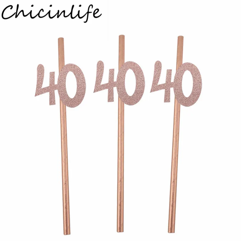 Chicinlife 10 шт. золотые 30 40 50 60 бумажные бриллианты на день рождения подарки годовщину