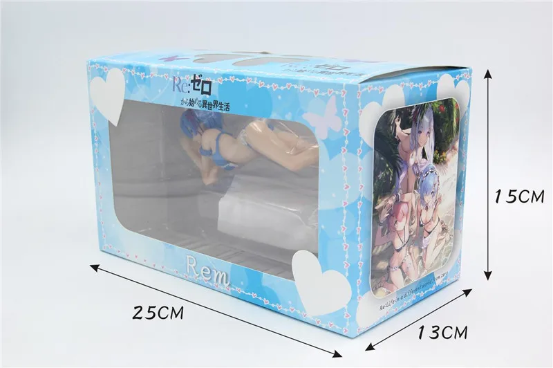 Аниме Re Life в другом мире от Zero Figuras 18 см Remu Ramu купальном костюме сексуальная
