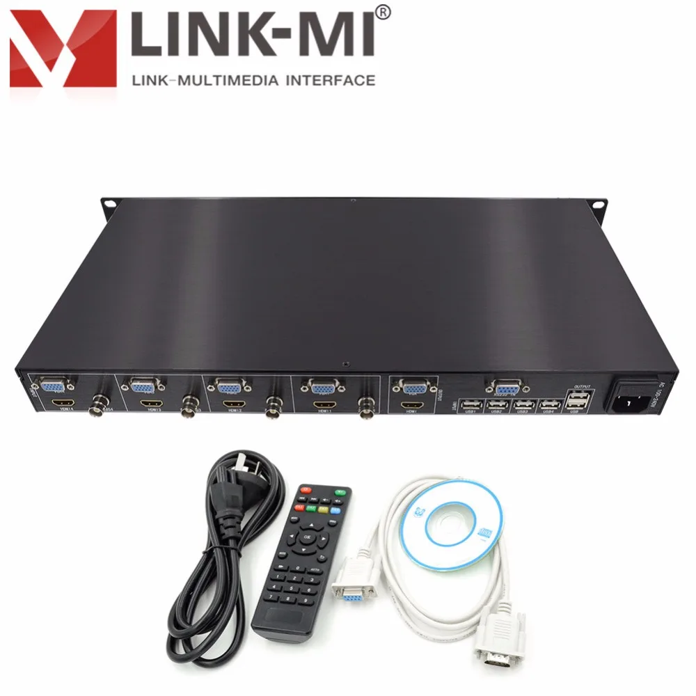 LINK MI SH41 HDMI CVBS VGA USB 4x1 4 в 1 выход HD видео синтезатор программное обеспечение для