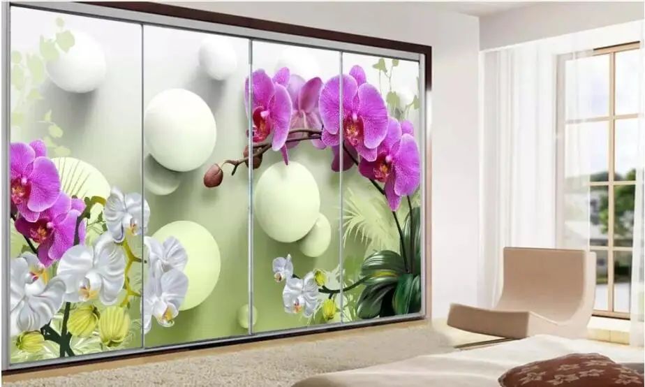 Индивидуальные 3D-обои, Декор для дома, гостиная, спальня, HD Phalaenopsis 3D Фреска ТВ фон, Настенная фотография