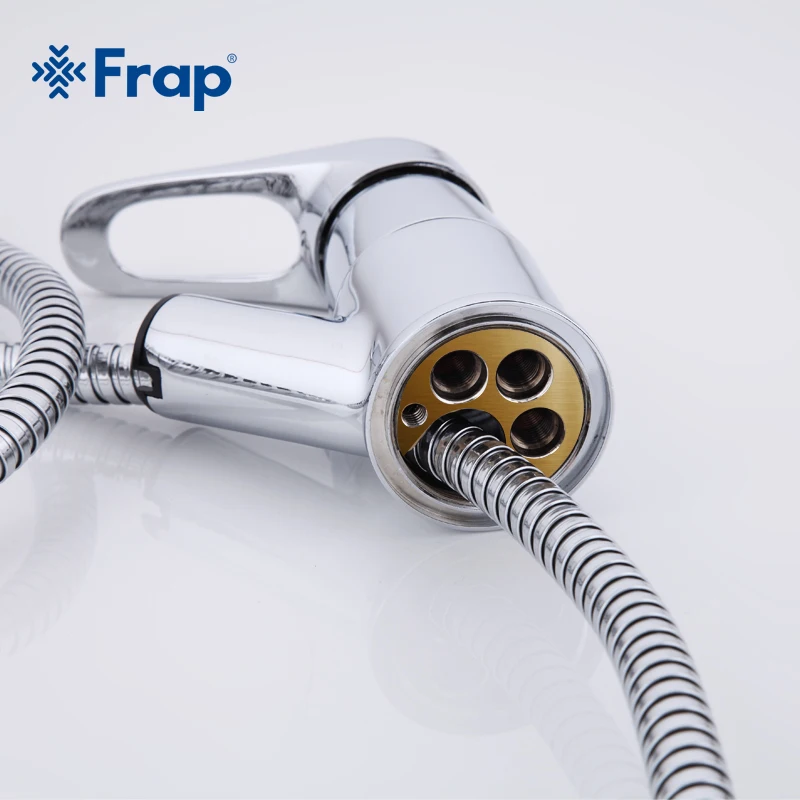 Кухонный Смеситель Frap F6013 современный растягивающийся кран для горячей и