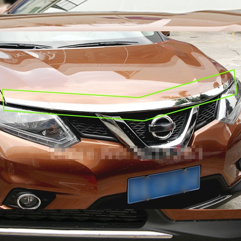 Для Nissan X Trail Xtrail T32 Rogue 2014 2015 2016 хромированная крышка из АБС пластика на переднюю