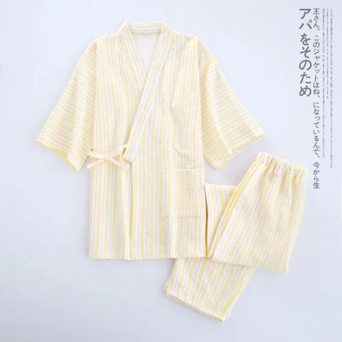 style 16 Женский пижамный комплект зима утолщение юката нижнее белье японский халат-Кимоно Костюмы для пар Ночная рубашка одежда для сна халат для отдыха - Цвет: style 16