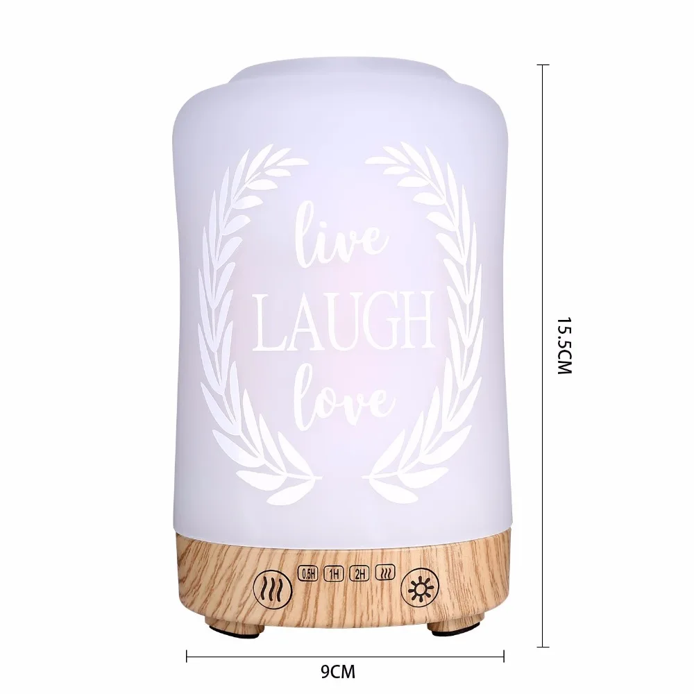 Flame Fire Effect 100ml Aromatherapy humidifier essential oil diffuser Ultrasonic quiet For Home Office Living Room Spa Yoga | Бытовая