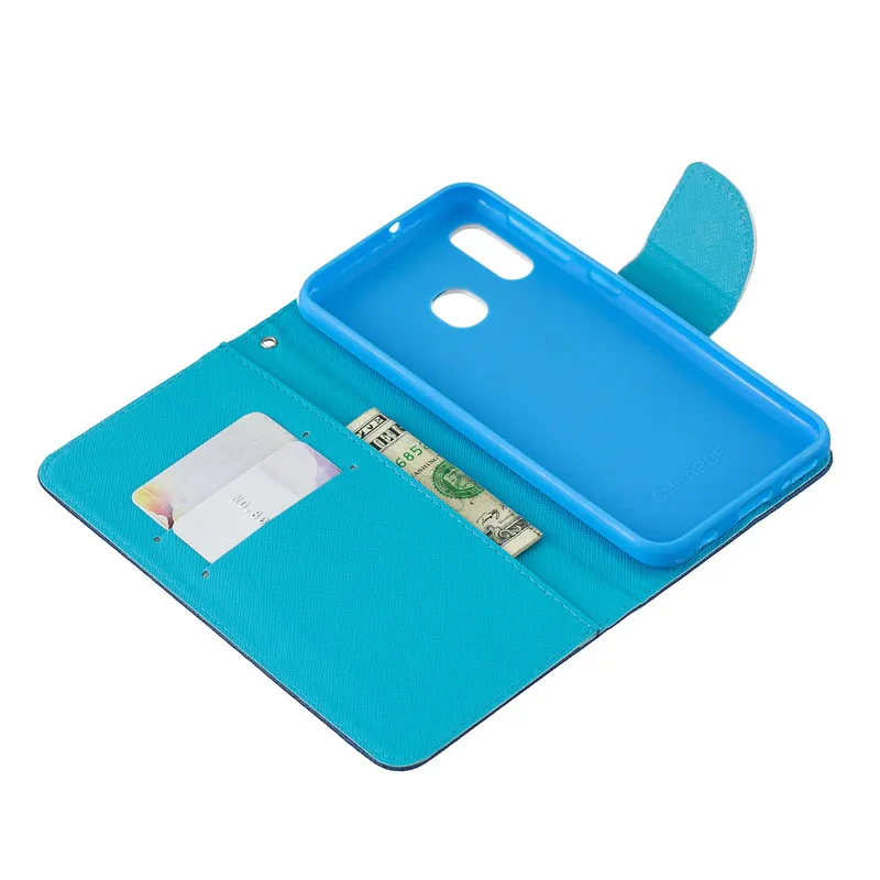 СПС samsung Galaxy A20 кожаный чехол для Fundas samsung Galaxy A20e A202 A 20 A205F откидной Чехол для бумажника Стенд телефонные чехлы Coque