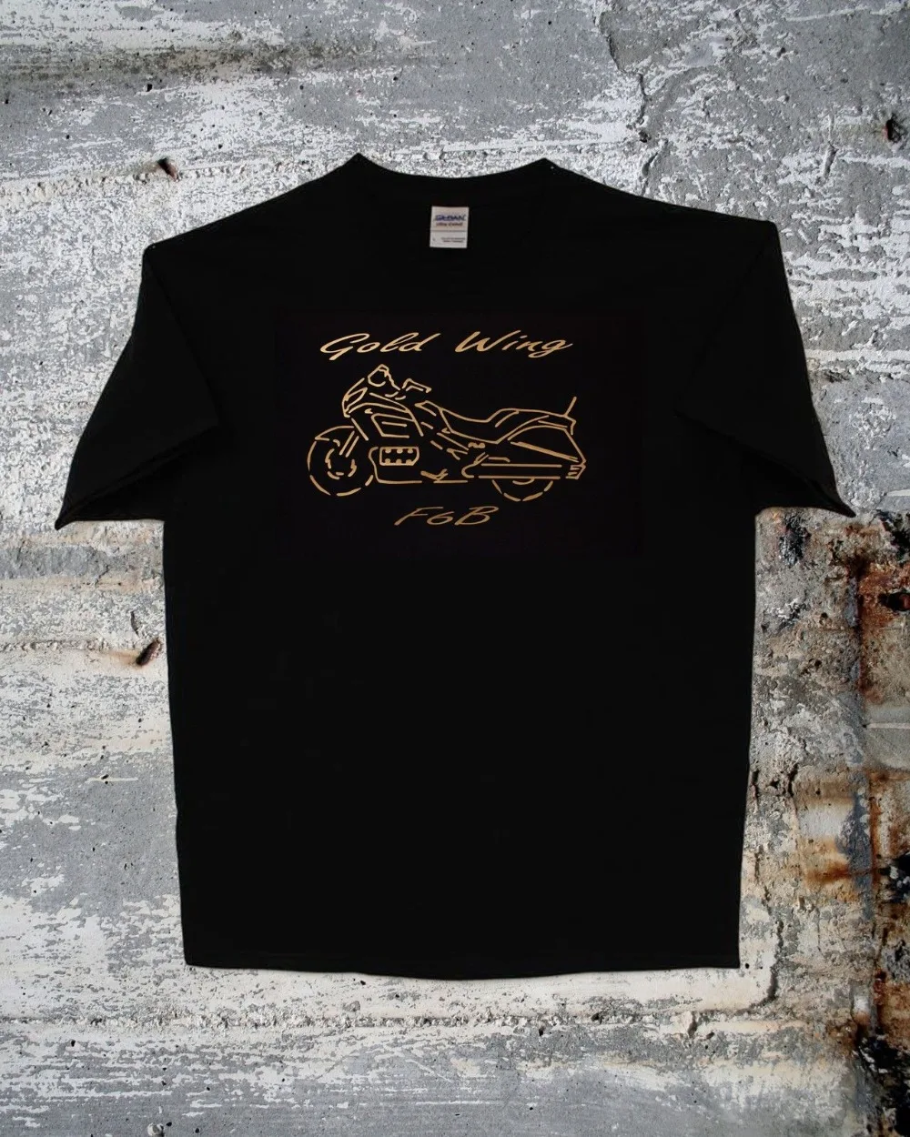 

Summer 2019 100% Cotton Print Men Summer O-Neck Japan Motorcycle Goldwing F6B Graphic Design Black T-Shirt Short Sleeve T-Shirt