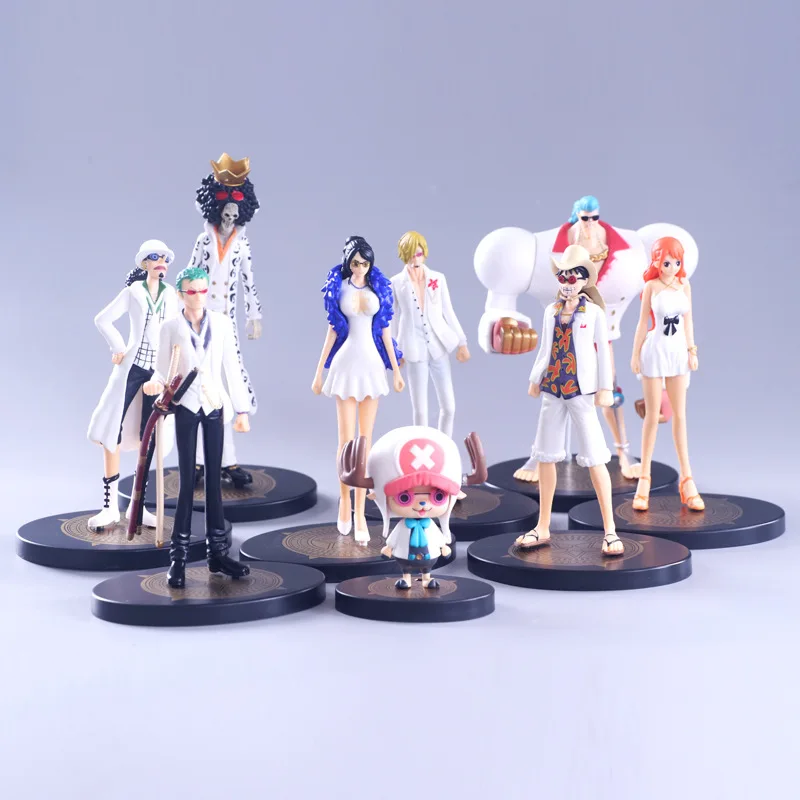 Аниме DXF One Piece Film Gold 9 Style персонажи с белой тканью Luffy фигурки коллекционные