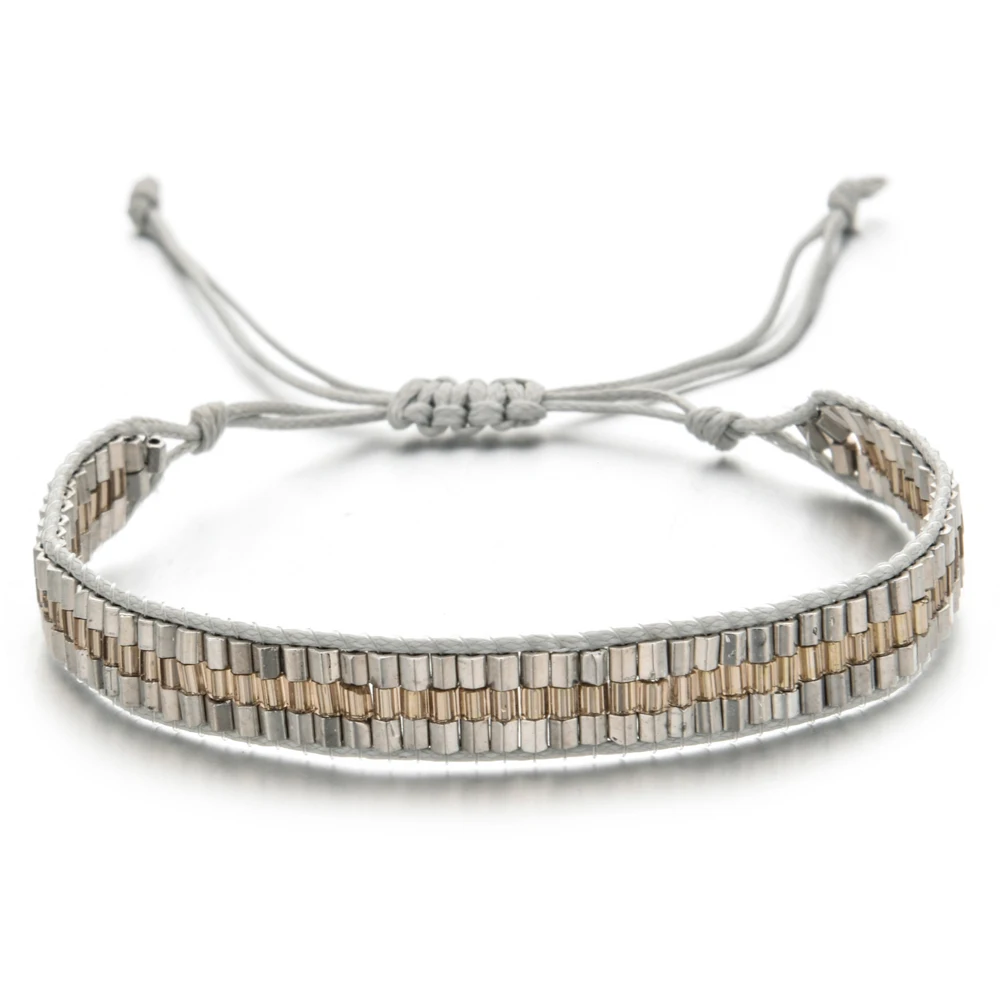 Браслет цепочка женский Плетеный с бусинами и кристаллами|Браслеты шармами| |