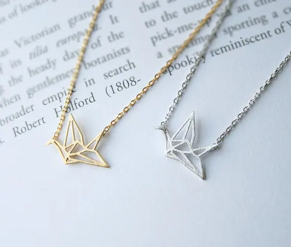 30 шт.-милое оригами крановое ожерелье бумажный Кран маленькая ласточка детская