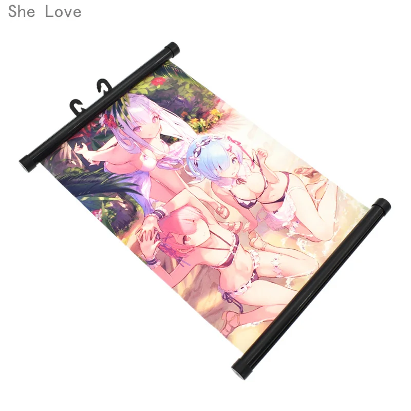 She Love Japan аниме Re Zero Hajimeru Isekai Seikatsu настенная живопись холст плакат Косплей