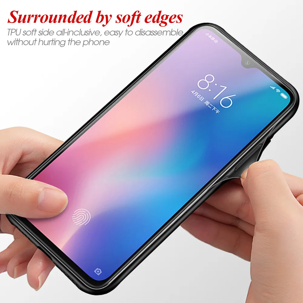 Чехол для телефона Mi CC9 из закаленного стекла Xiaomi 9 T SE Redmi K20 Pro градиентная Аврора