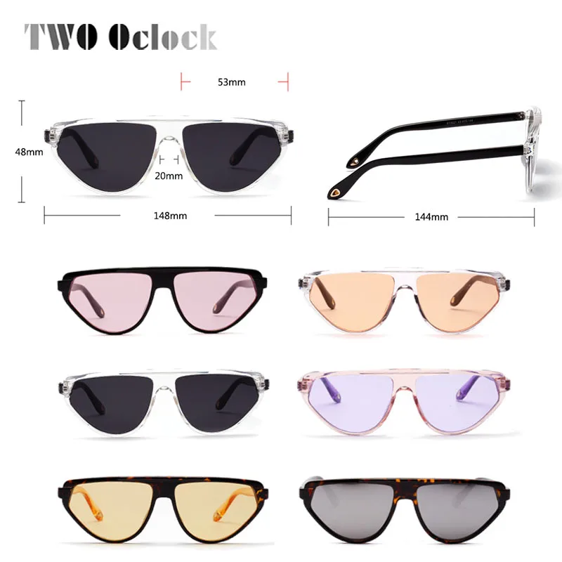Треугольные солнечные очки TWO Oclock женские ретро Черепаховые Солнцезащитные UV400