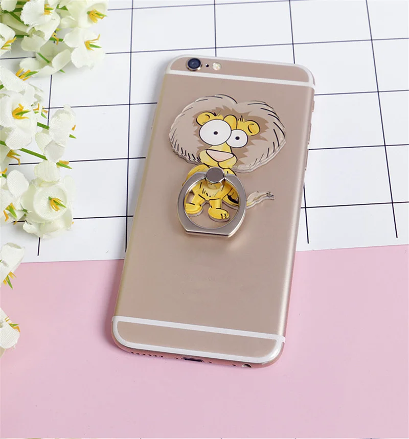 Новое поступление универсальное металлическое кольцо на палец милый держатель