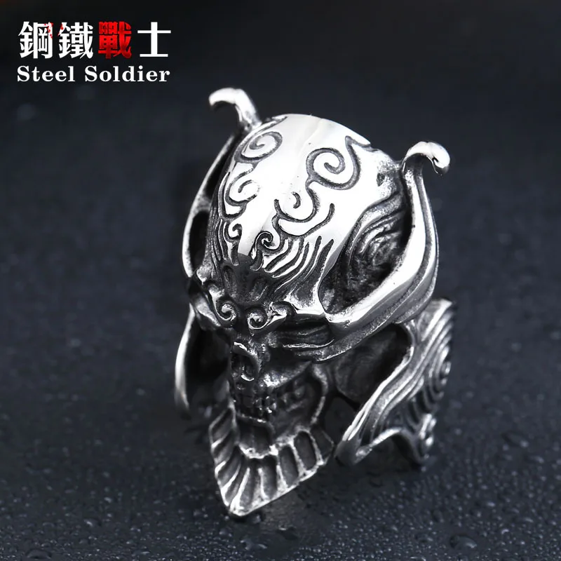 Мужское кольцо с черепом Garo украшение из нержавеющей стали в виде солдата