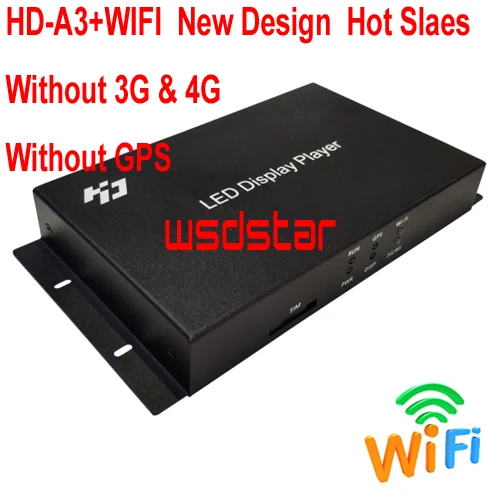 HUIDU HD-A3 + Wi-Fi модуль HD-A3W USB порт полноцветный асинхронный Светодиодный контроллер
