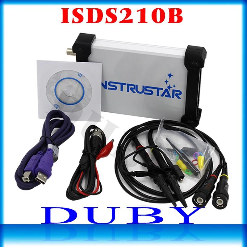Портативный цифровой осциллограф ISDS210B 4 в 1 двухканальный ПК USB + анализатор