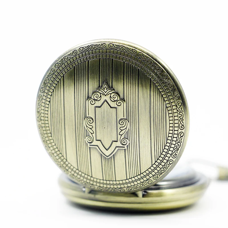 Antique Throne Noble Badge Gentleman Mechanical Pocket Watch Vintage Pendant Necklace Bracelet Steampunk Clock Gift