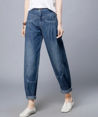 Брюки шаровары женские хлопковые с завышенной талией|high waist capris|high waistjeans pants for women