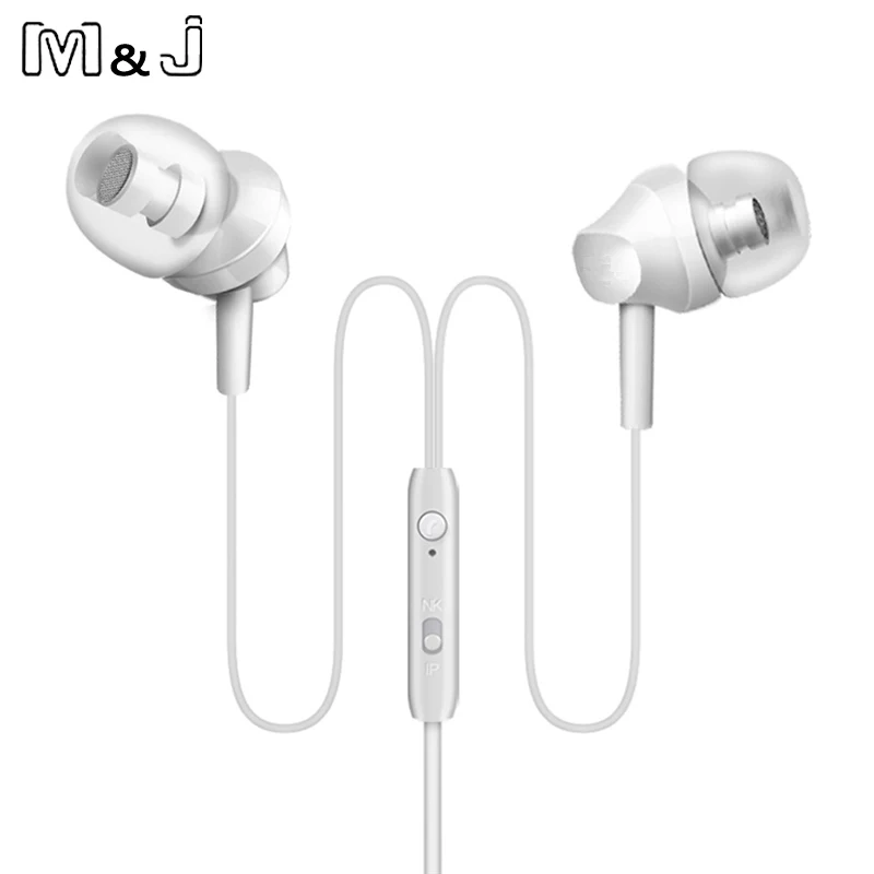 M &amp J портативный мини стерео бас наушники для iPhone 5 6 Samsung мобильный телефон с