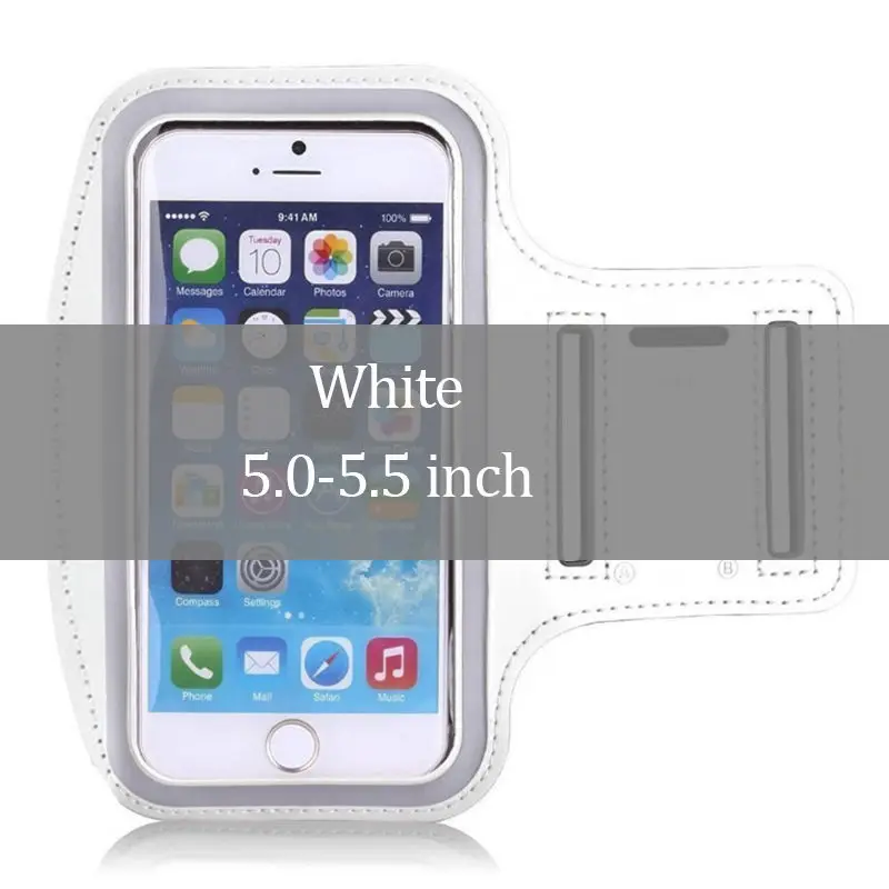 White 2 Наручный чехол для телефона 4 ''4,5'' 4,7 ''5'' 5,5 ''дюймовый спортивный держатель телефона чехол для iphone huawei samsung Xiaomi сумка для телефона - Цвет: White 2
