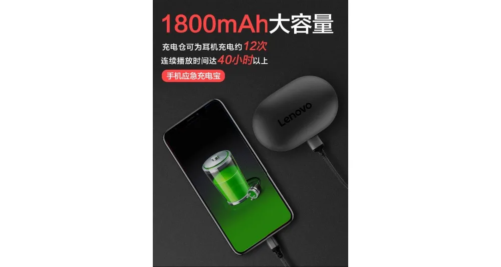 Lenovo S1 TWS беспроводная Bluetooth гарнитура стерео Handfree спортивные Bluetooth наушники IPX5 с зарядным устройством для iphone Android