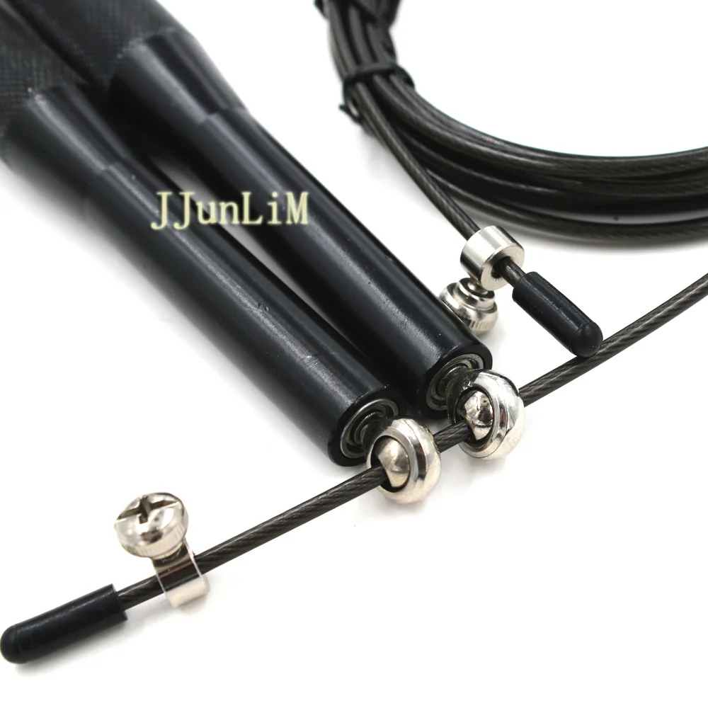 3 МЕТР Алюминиевая Ручка ультра скорость стали скакалка Взвешенных Регулируемая