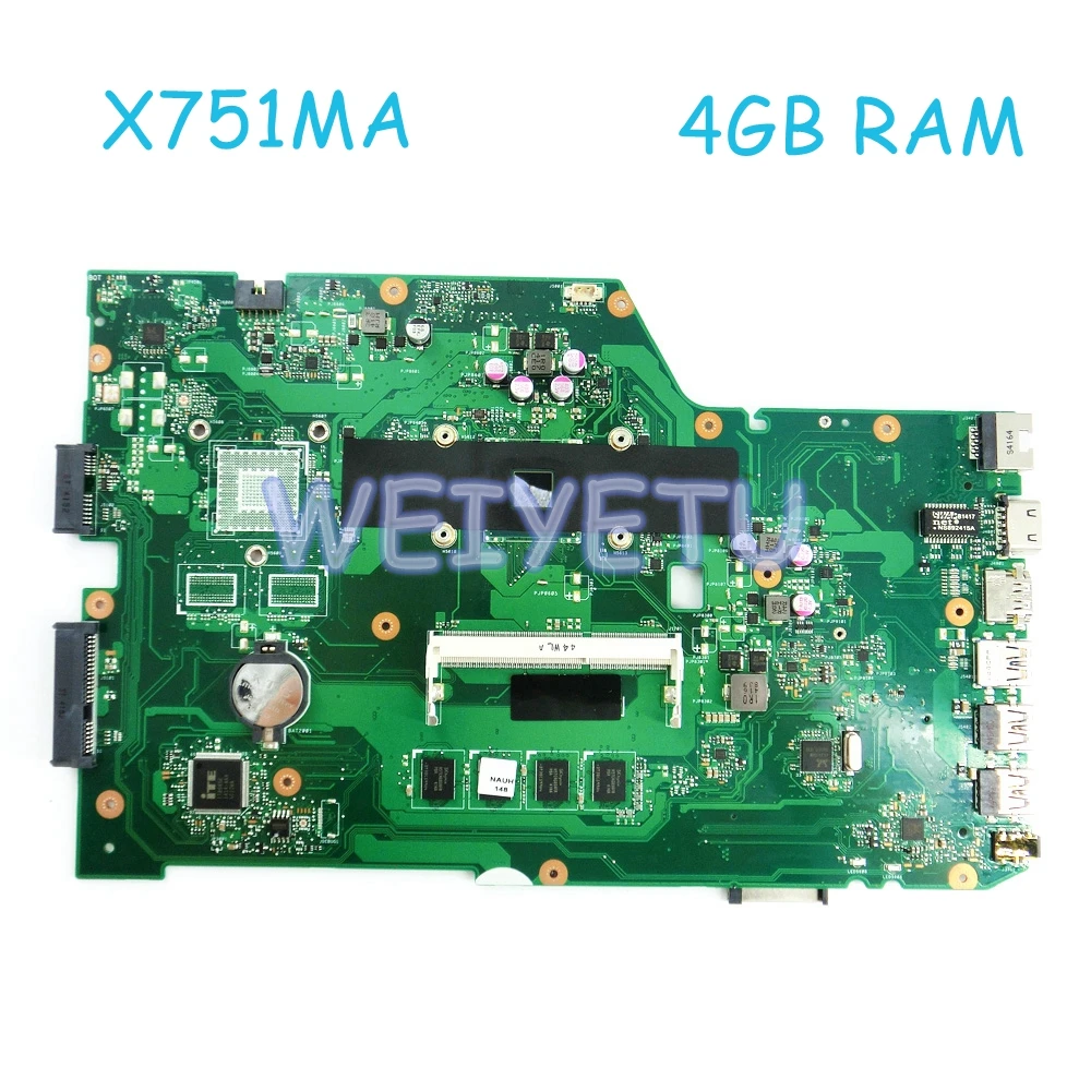 

Материнская плата X751MA MAIN_BD._ OM/N2930 CPU / N2840 CPU для ASUS K751M K751MA X752M R752MA X751MA Материнская плата ноутбука Rev 2,0