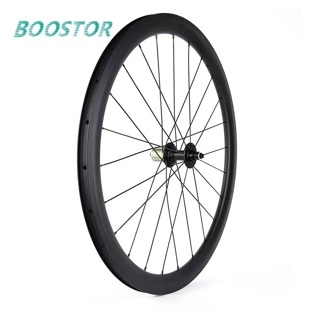 Road wheelset Bycicle Carbon Rim Wheel 700c Low Resistance Aerodynamic 55mm Tubeless Clincher Straight pull Factory Cheap Price | Спорт и