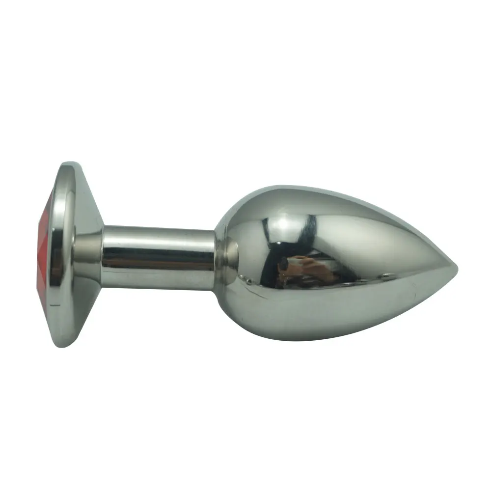 Heavy small size stainless steel anal butt plug metal jewelry diamond beads 12 color for choose fetish insert sex toys men women | Красота и