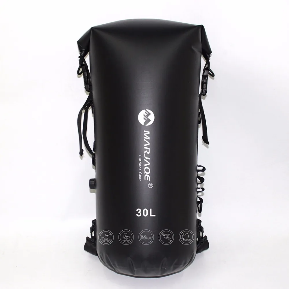 Bolsas impermeables inflables de 30L, bolsa seca de almacenamiento para senderismo en Río, canoa, Kayak, Rafting, natación, surf, mochila
