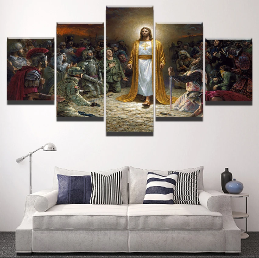 Картины на холсте домашние декоративные настенные картины 5 шт. религиозную